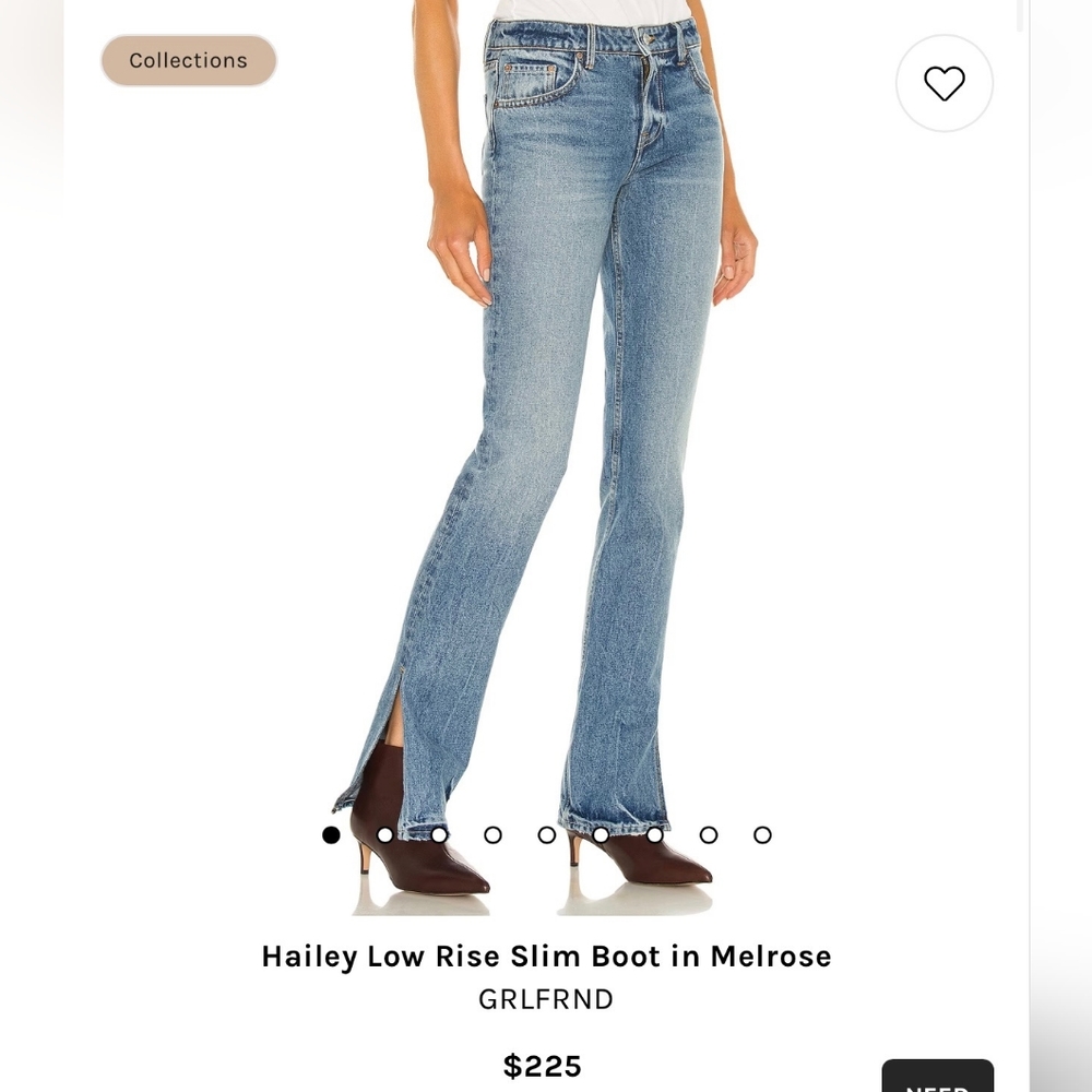 Grlfrnd Hailey Low Rise Slim Boot